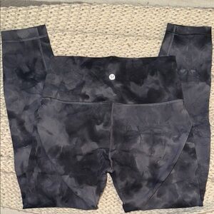 Lulu grey and black space leggings